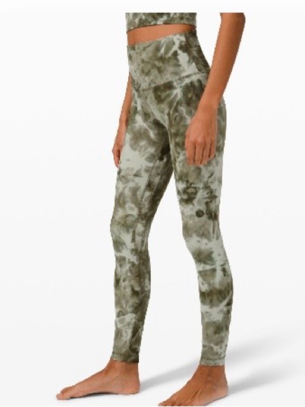 lululemon align Olive Green Tie-Dye Leggings